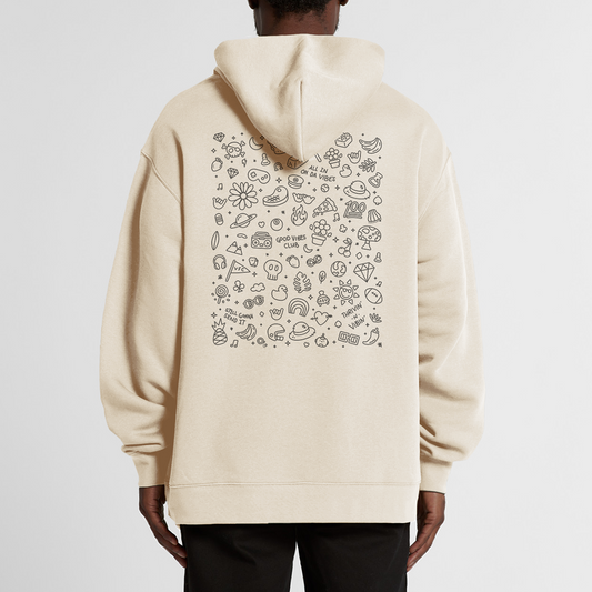 Vibetown Social Club Hoodie Cream