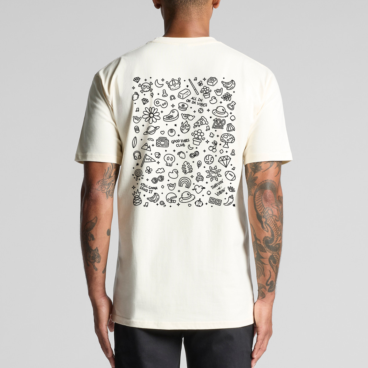 Vibetown Social Club TShirt Cream