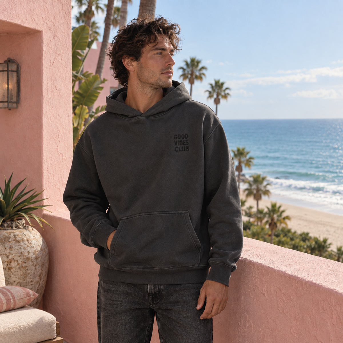Club Hoodie - Faded Black