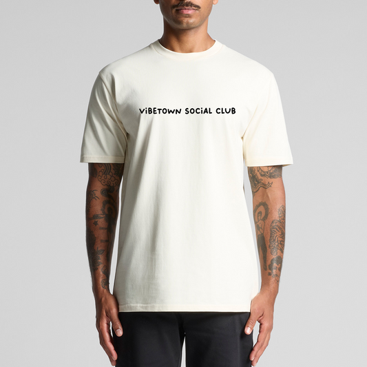 Vibetown Social Club TShirt Cream